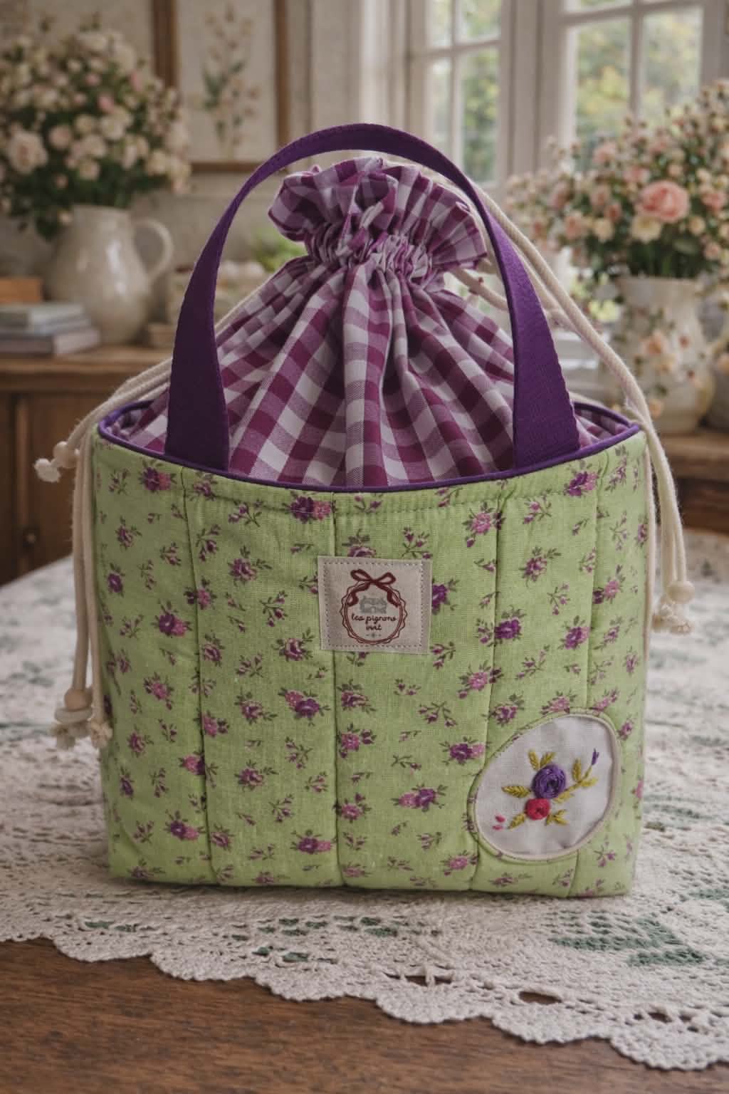 Sac panier "Printemps de Gilbert"