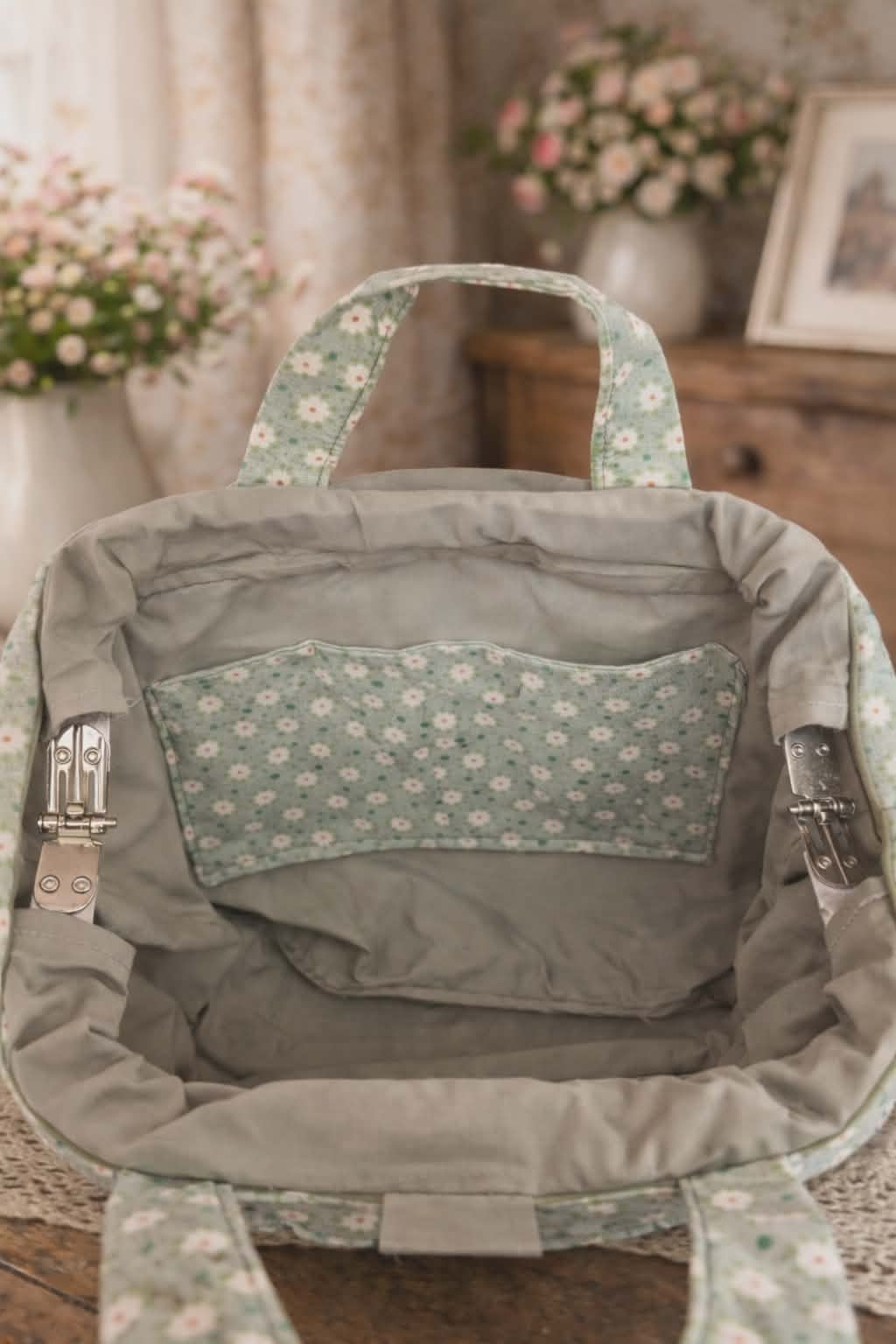 Sac à projet “Rosée de Printemps”