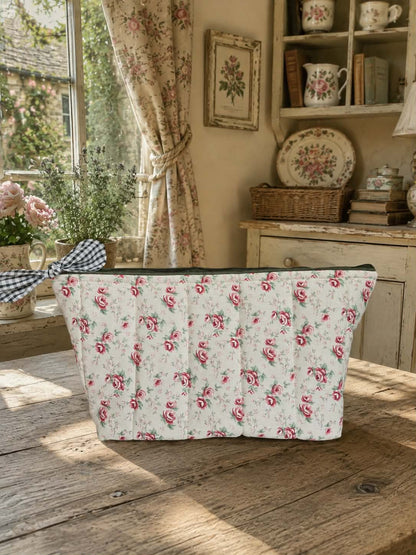Trousse zippée « Roseraie Anglaise »