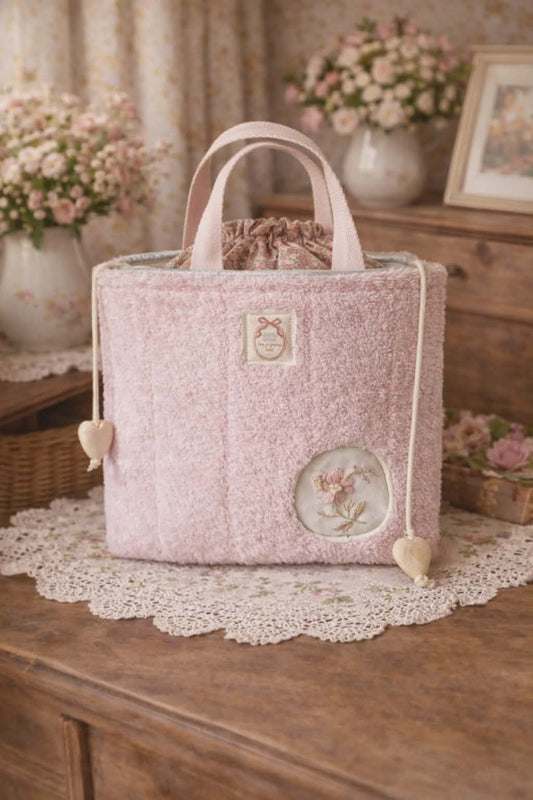 Sac panier "Élégance poudrée"