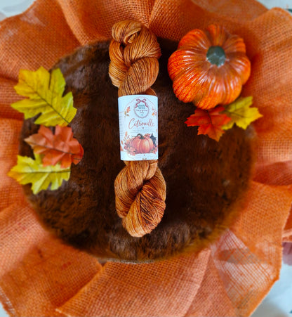 🎃 CITROUILLE — 100 % Mérinos Superwash ( Précommande )