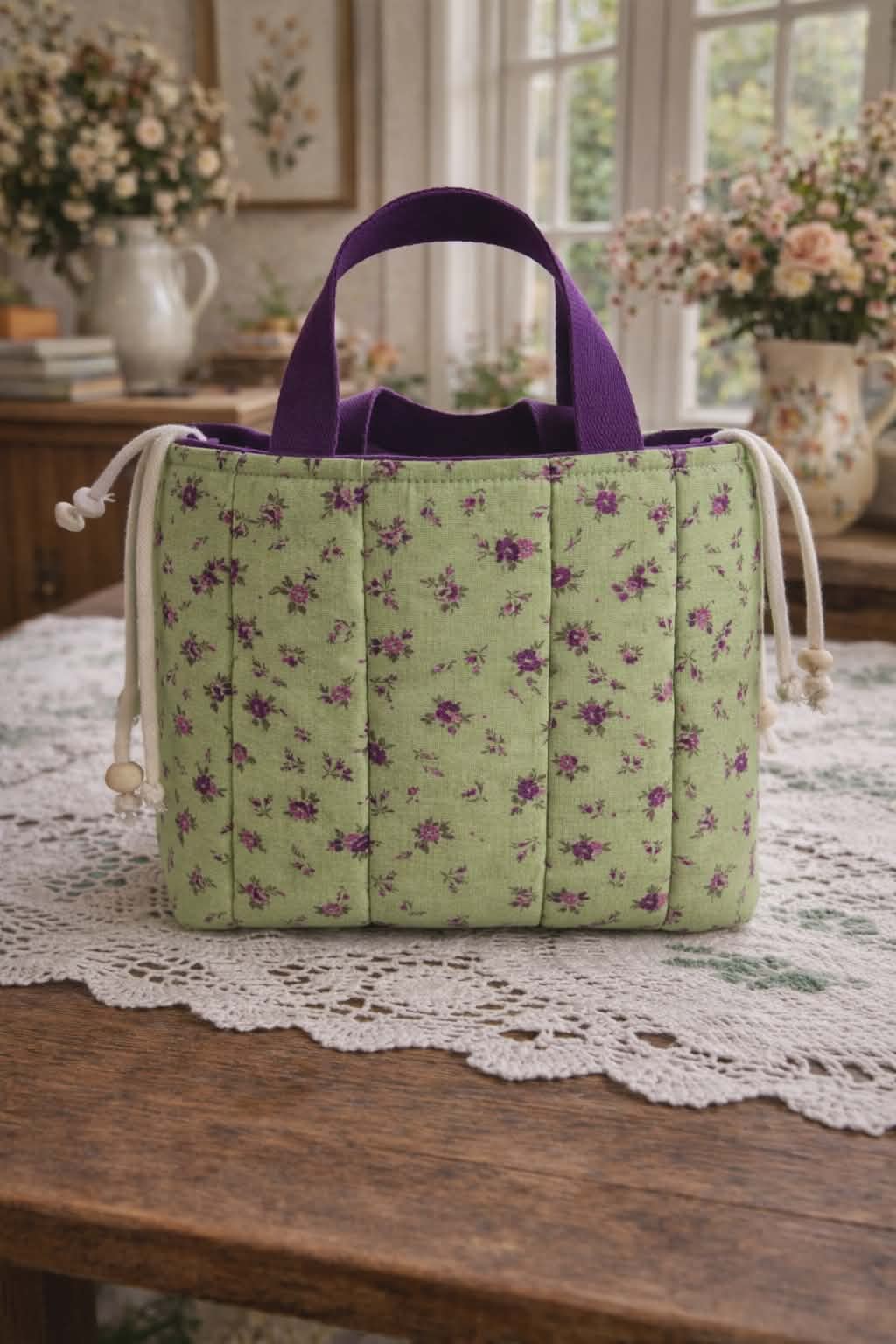 Sac panier "Printemps de Gilbert"