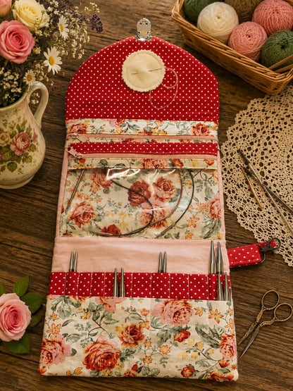 Pochettes à trèsors d'avonlea range aiguilles circulaires ou crochets