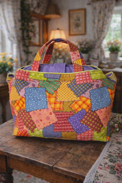 Sac à projet "Patchwork enchanté"