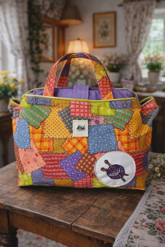 Sac à projet "Patchwork enchanté"