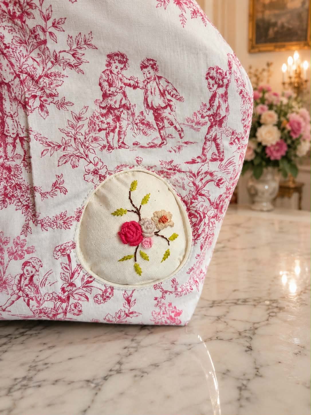 Sac à projet « Les Roses de Daphne » – Collection Bridgerton