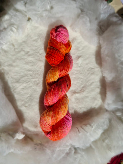 🍬 CANDY CORN — Tweed Effect Sock 4 Ply ( Précommande )