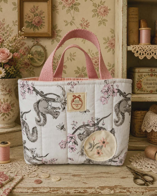 Sac panier fleur de cerisier
