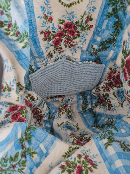 Sac panier Le Jardin Bleu