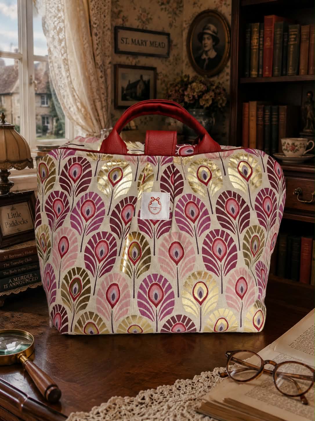 Sac à projet « Le Mystère du Paon » – Collection Miss Marple