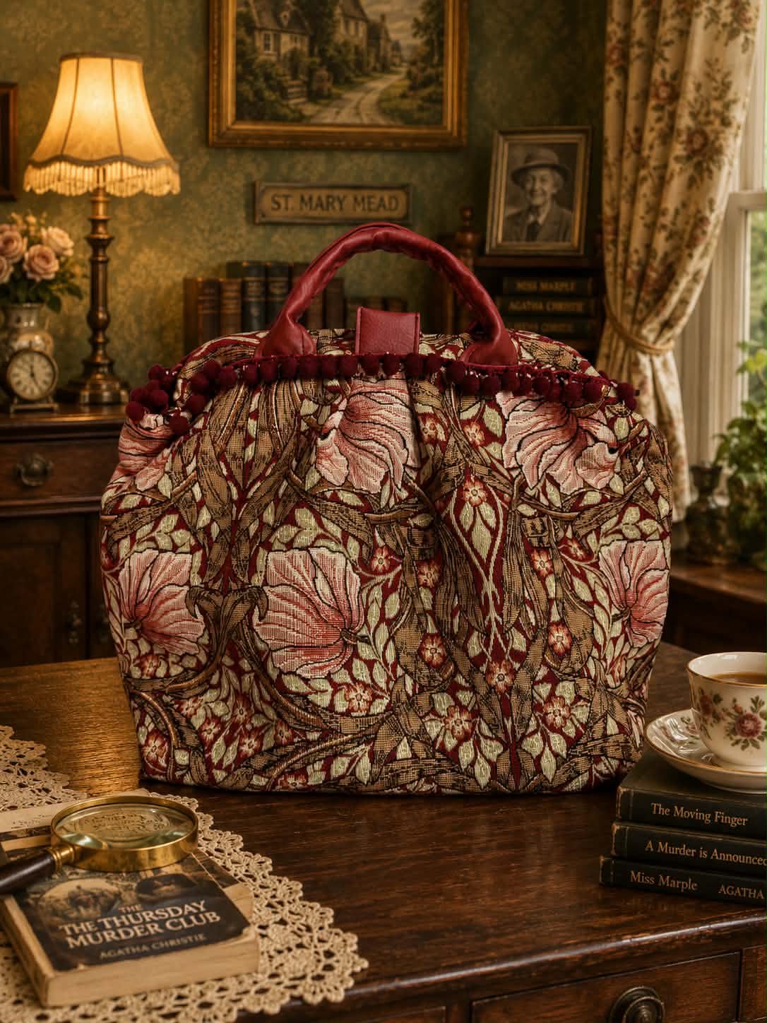 Sac à projet « Le Jardin Secret de St. Mary Mead » – Collection Miss Marple